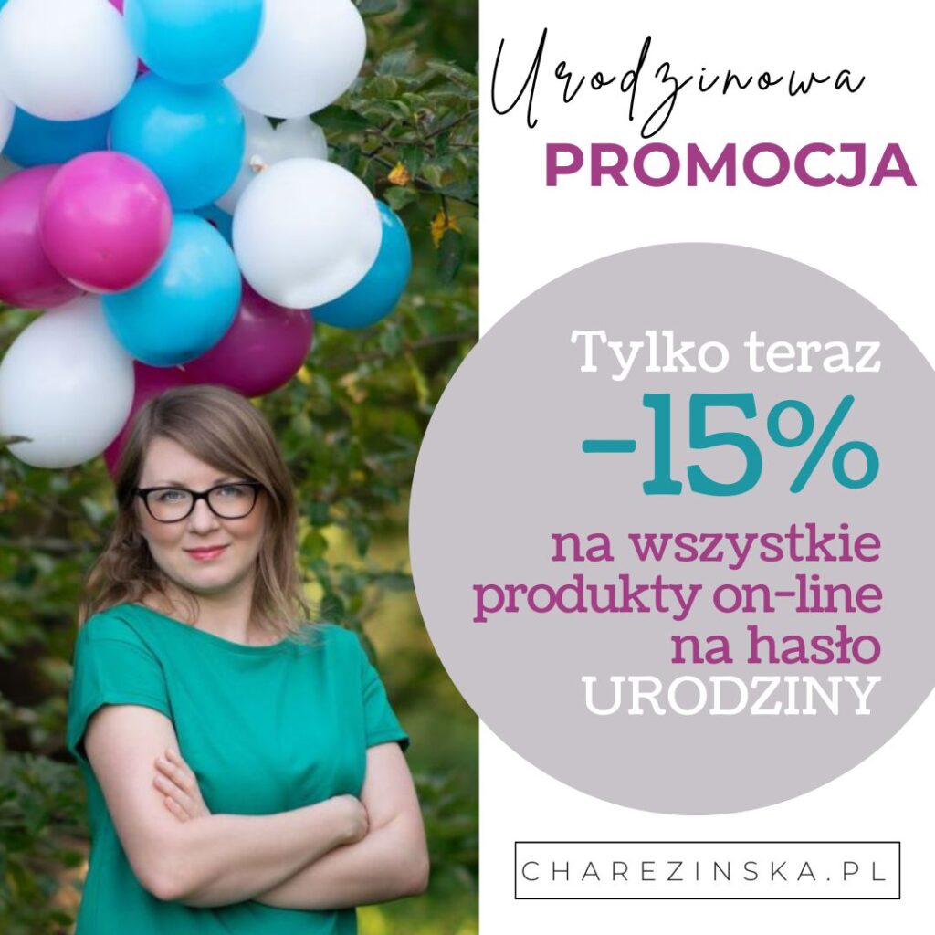 Urodzinowa zniżka -15% na produkty on-line