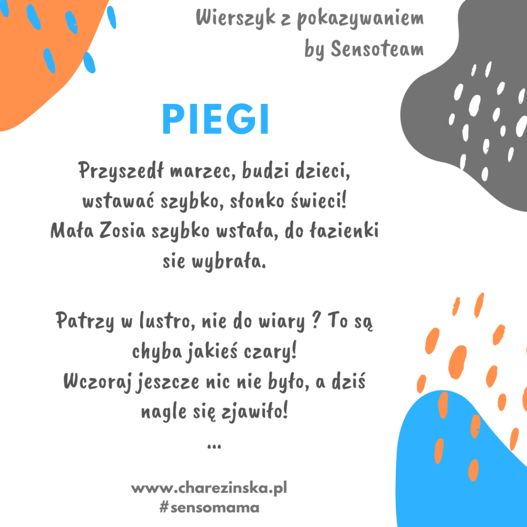 PIEGI - wierszyk masażyk z pokazywaniem